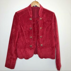 Kate & Rosy Women’s Jacket Velvet Military Style